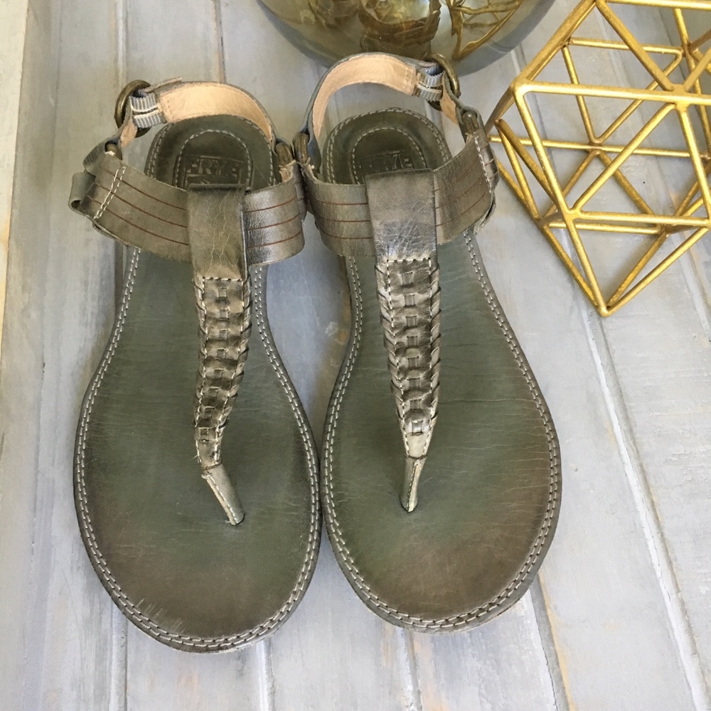 Frye Alessia Artisanal T Strap Sandal